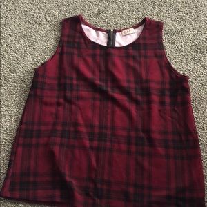 Plaid tank top